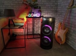 PRZENOŚNY GŁOŚNIK KARAOKE Z MIKROFONEM 600W BLUETOOTH BEZPRZEWODOWY N-GEAR