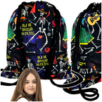 WOREK NA BUTY PLECAK NA SZNURKACH ST.RIGHT SO-11 MUERTE 45x38 cm