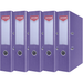 SEGREGATOR A4/75mm OFFICE PRODUCTS Z DŹWIGNIĄ PP FIOLETOWY 5 SZTUK