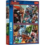 PUZZLE MARVEL AVENGERS 2x200 EL. OBROŃCY ŚWIATA UKŁADANKA TREFL 13318