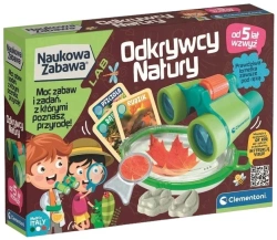 OKDRYWCY NATURY ZESTAW EDUKACYJNY Z LORNETKĄ NAUKOWA ZABAWA CLEMENTONI
