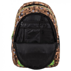 PLECAK SZKOLNY MŁODZIEŻOWY PIKSELE PIXEL DLA FANA MINECRAFT O68 BACKUP