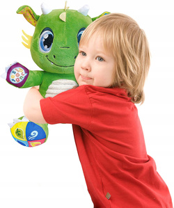 PLUSZAK MASKOTKA INTERAKTYWNA PRZYJACIELSKI SMOK DŹWIĘK ŚWIATŁO CLEMENTONI