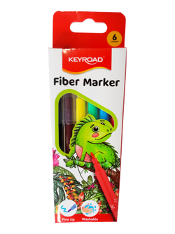 FLAMASTRY MAZAKI PISAKI MARKERY KEYROAD 6 INTENSYWNYCH KOLORÓW 2mm