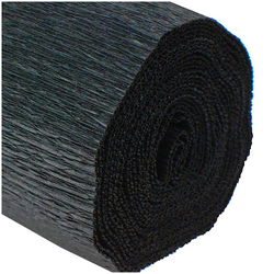 KREPINA WŁOSKA 603 BIBUŁA MARSZCZONA 50x250cm 180g CZARNA