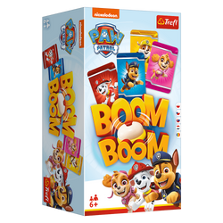 GRA PLANSZOWA ZRĘCZNOŚCIOWA PSI PATROL BOOM BOOM DZWONEK KARTY TREFL 01911