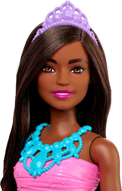 LALKA BARBIE DREAMTOPIA KSIĘŻNICZKA CIEMNOSKÓRA FIOLETOWA SPÓDNICA 30CM