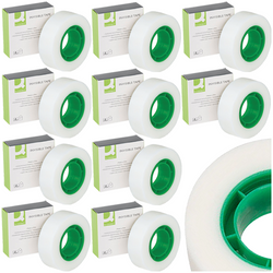 TAŚMA MATOWA KLEJĄCA NIEWIDOCZNA PO NAKLEJENIU Q-CONNECT 19mm x 33m - 10szt