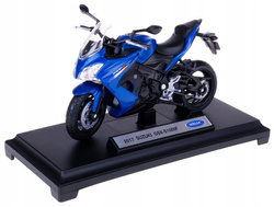 MOTOCYKL ŚCIGACZ MOTOR 2017 SUZUKI GSX-S1000F WELLY NIEBIESKI