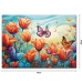 PUZZLE 1000 ELEMENTÓW TULIPANY MOTYL POLE TULIPANÓW WIDOK UKŁADANKA ASKATO