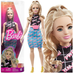 BARBIE FASHIONISTAS LALKA MODOWA POWER GIRL KRĄGŁE KSZTAŁTY BLOND MATTEL