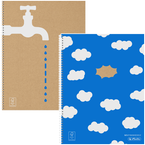 BRULION NA SPIRALI KOŁOZESZYT A4 KRATKA 60K SZYMANKIEWICZ HERLITZ - 2 szt.