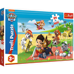 PUZZLE 24 MAXI DUŻE PSI PATROL ZABAWA NA KOCU UKŁADANKA 24 EL. TREFL 14346