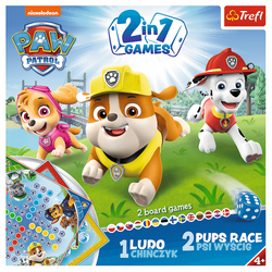 GRA PLANSZOWA PSI PATROL PAW PATROL CHIŃCZYK WYŚCIG 2w1 TREFL 01896