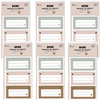 NAKLEJKI NA ZESZYTY PODRĘCZNIKI BB FRIENDS GIRL INTERDRUK 9 szt. - 6 opak.