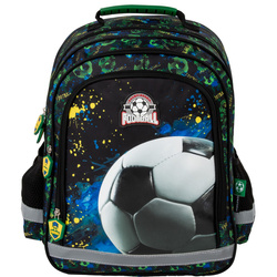 PLECAK SZKOLNY DLA CHŁOPCA DERFORM PI20 2w1 PIÓRNIK FOOTBALL PIŁKA NOŻNA