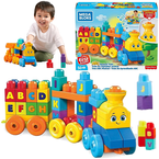 MEGA BLOKS KLOCKI INTERAKTYWNY POCIĄG EDUJACYJNY NAUKA LITEREK FISHER-PRICE