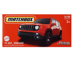 MATCHBOX JEEP RENEGADE 2019 SAMOCHODZIK METALOWY MATTEL AUTKO RESORAK