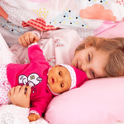 LALKA INTERAKTYWNA BOBAS Z ZESTAWEM LEKARZA ZABAWA W DOKTORA 38cm AKCESORIA