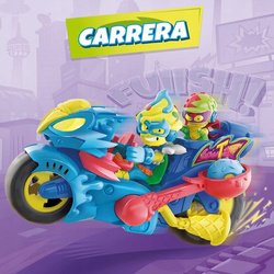 SUPER ZINGS SUPERTHINGS TURBO ICE MOTOCYKL JUMPBIKE Z KATAPULTĄ FIGURKA