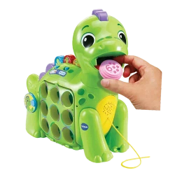 DINO ŁAKOMCZUSZEK DINOZAUR INTERAKTYWNY EDUKACYJNY NAUKA CYFEREK VTECH