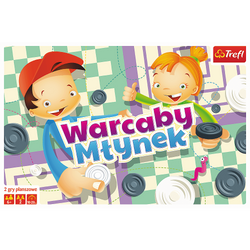 GRA PLANSZOWA RODZINNA WARCABY MŁYNEK 01622 TREFL