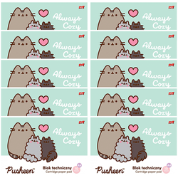 BLOK TECHNICZNY A4 BIAŁY 10K KOT PUSHEEN SZKOLNY ST. MAJEWSKI - 10 sztuk