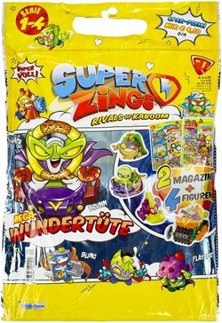 SUPER ZINGS GAZETKI 2 MAGAZYNY 4 FIGURKI POTWORKI SUPER THINGS KABOOM