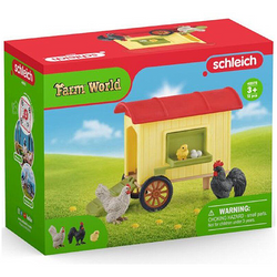 SCHLEICH FARM WORLD KOGUT KURA PISKLE KURNIK FARMA ZWIERZĘTA FIGURKI KUREK
