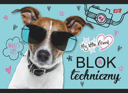 BLOK TECHNICZNY BIAŁY A4 10 K MY LITTLE FRIEND