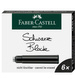 NABOJE WKŁADY DO PIÓR CZARNE 6 SZTUK FABER-CASTELL