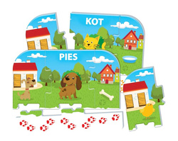 GRA EDUKACYJNA DLA DZIECI ZWIERZĘTA NA FARMIE WIEŚ KARTY RULETKA CLEMENTONI