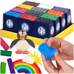 PLASTELINA ASTRA ZESTAW 12 KOLORÓW x 15 szt. = 180 szt. ŁATWA W MODELOWANIU