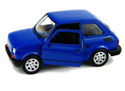 SAMOCHÓD WELLY PRL 1:34 FIAT 126P MALUCH NIEBIESKI