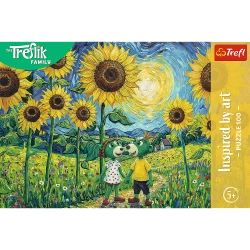 PUZZLE 100 ELEMENTÓW SPACER WŚRÓD SŁONECZNIKÓW UKŁADANKA TREFL 16560