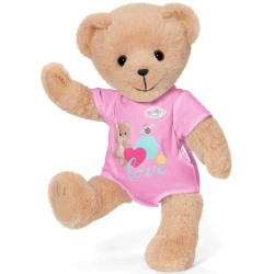 BABY BORN MIŚ PLUSZOWY NIEDŹWIADEK MASKOTKA PRZYTULANKA Z NAJLEJKAMI RÓŻOWY