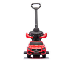 JEŹDZIK Z RĄCZKĄ DLA DZIECI SAMOCHÓD MERCEDES-BENZ C CZERWONY MILLY MALLY