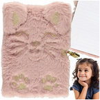 PAMIĘTNIK Z KŁÓDKĄ A5 WŁOCHACZ PLUSZOWY NOTES 96K PUSZYSTY KOTEK KITTY