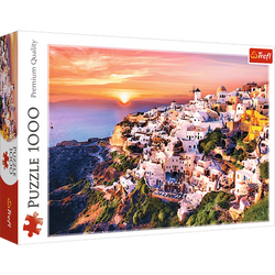 PUZZLE 1000 ELEMENTÓW ZACHÓD SANTORINI GRECJA UKŁADANKA 10435 - TREFL