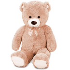 DUŻY PLUSZOWY MIŚ BRĄZOWY 100CM MASKOTKA PLUSZAK PRZYTULANKA MIŁY W DOTYKU