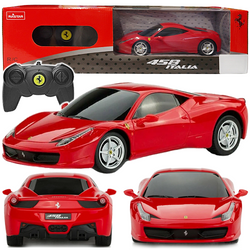 SAMOCHÓD ZDALNIE STEROWANY FERRARI 458 ITALIA R/C 1:24 CZERWONY RASTAR