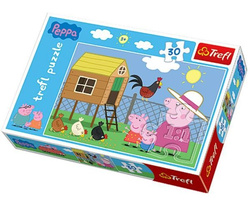 PUZZLE W KURNIKU ŚWINKA PEPPA PEPA 30 TREFL 18195