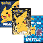 ZESZYT SZKOLNY A5 KRATKA 32 KARTKI 70g LAMINOWANY POKEMON PIKACHU - 3 szt.