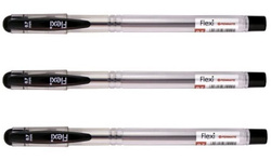 DŁUGOPIS ŻELOWY TRADYCYJNY ZE SKUWKĄ PENMATE FLEXI 0.7mm CZARNY 6 SZTUK