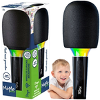 MIKROFON BEZPRZEWODOWY KARAOKE DLA DZIECI MUZYCZNY ŚWIECI INTERAKTYWNY