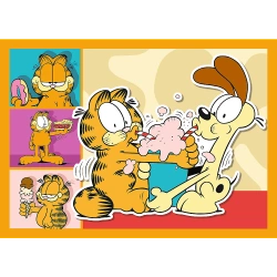 PUZZLE 4w1 GARFIELD KOCHA LAZANIĘ NICKELODEON UKŁADANKA 34673 TREFL