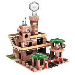 KLOCKI BRICK TRICK BUDUJ Z CEGŁY MORO BAZA WOJSKOWA 340 EL. TREFL