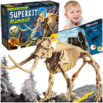 ZESTAW EDUKACYJNY WYKOPALISKA SUPERKIT MAMMOTH MAMUT MAŁY GENIUSZ LISCIANI