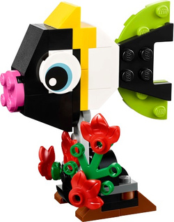 LEGO CREATOR 3w1 TROPIKALNY TUKAN RYBKA PINGWIN 59 ELEMENTÓW 30688
