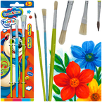 PĘDZELKI SZKOLNE BAMBINO PĘDZLE DO MALOWANIA NAKŁADANIA KLEJU 3 sztuki